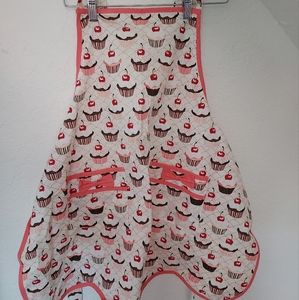 Anthropologie Pink Cupcake Apron